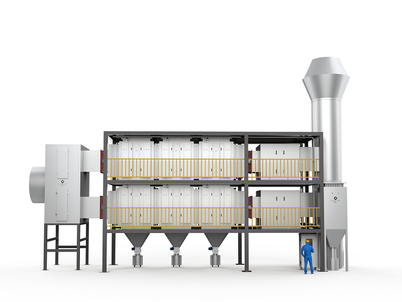 雷火竞技大型干式电除尘净化系统